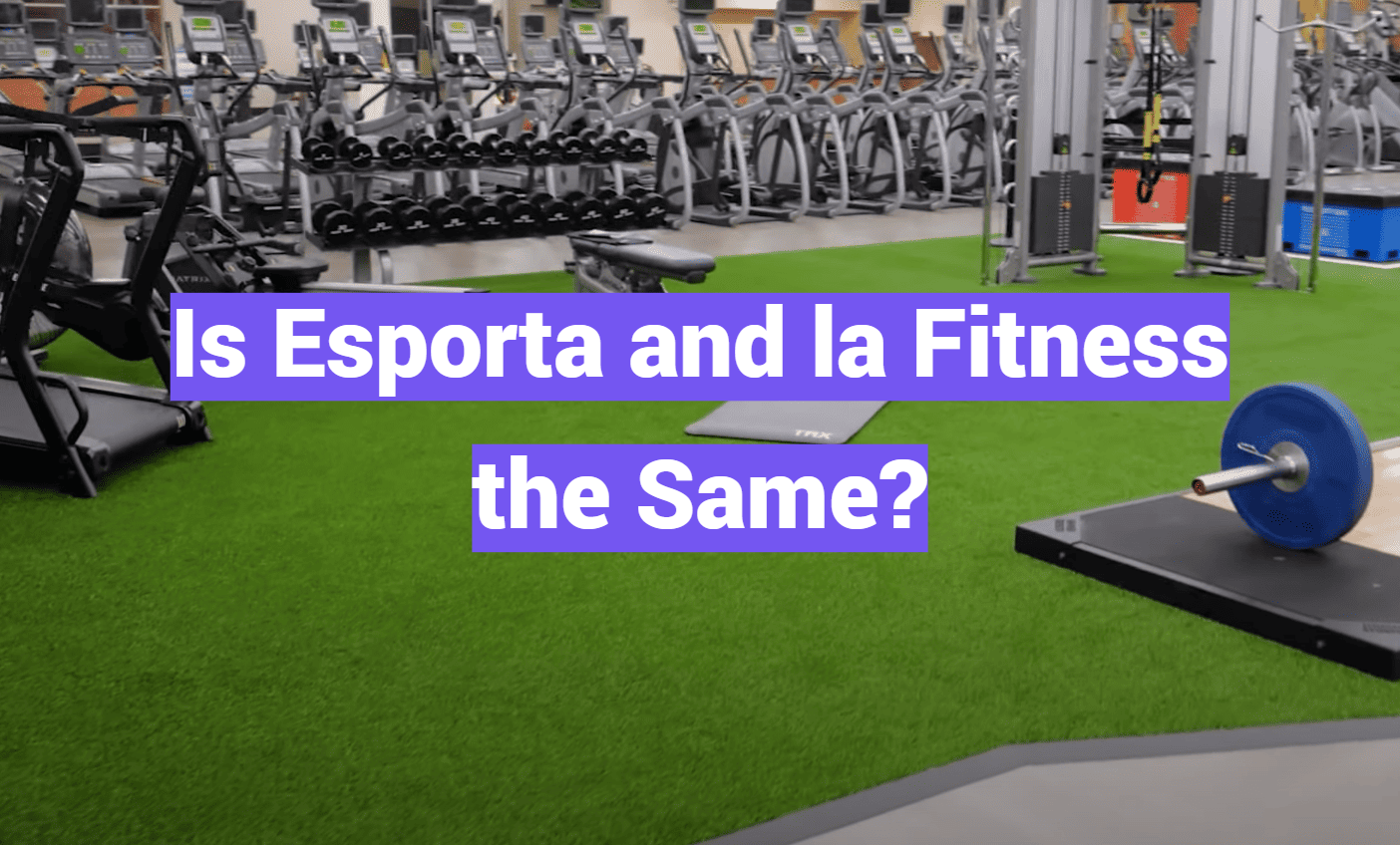 Is Esporta and la Fitness the Same?